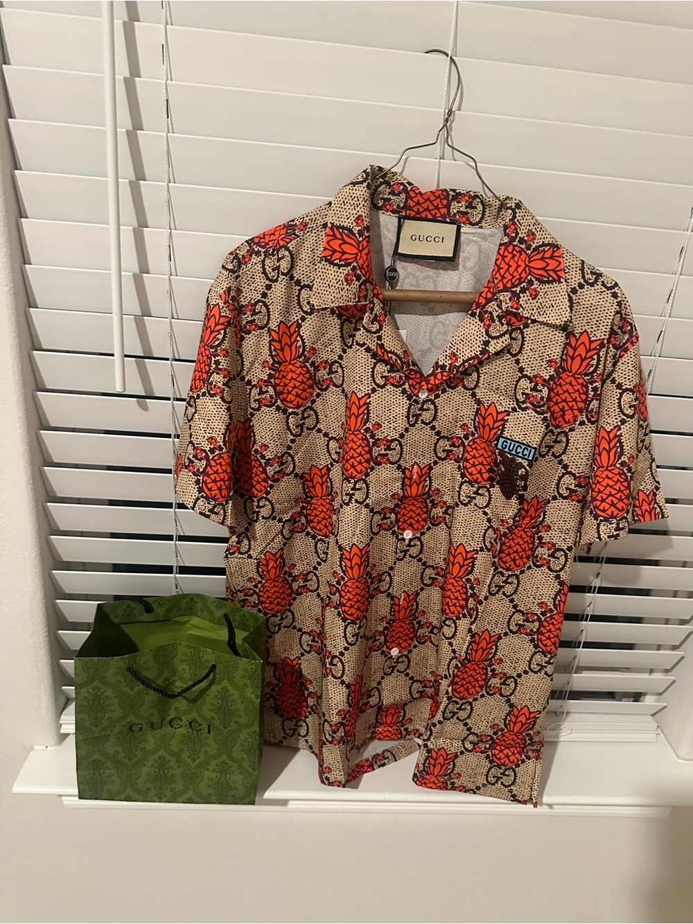 Gucci short sleeve shirt silk